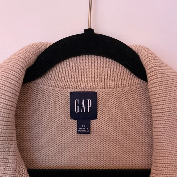 GAP Split Hem Polo Cotton Sweater - Picture 3 of 4